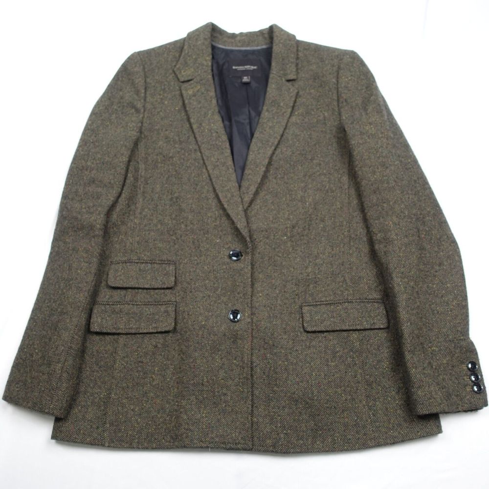 Banana Republic Blazer Women's Size 10 Wool Blend Single Breast 2 Button Lined